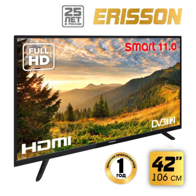 Телевизор ERISSON 42FLES901T2SM ЖК SMART